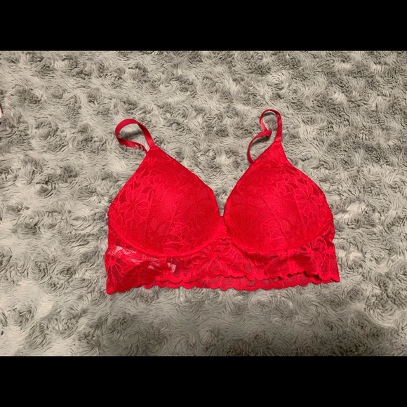 Red Victoria’s Secret Pink Bralette - Picture 1 of 2